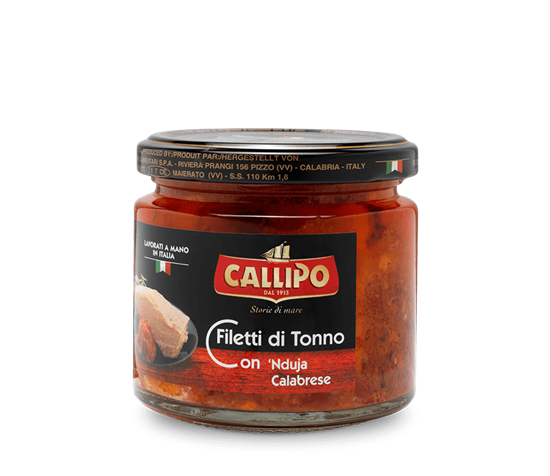 CALLIPO FILETTI DI TONNO CON NDUJA CALABRESE g190