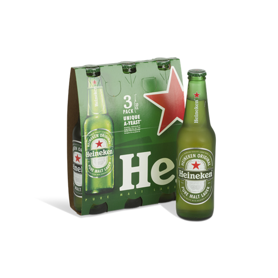 HEINEKEN BIER 33cl X3