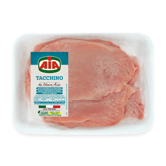 AIA FESA DI TACCHINO A FETTE VASSOIO CIRCA 1,6kg