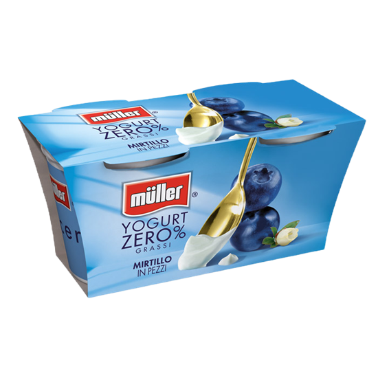 MULLER JOGHURT 2X125g HEIDELBEERE NULL %