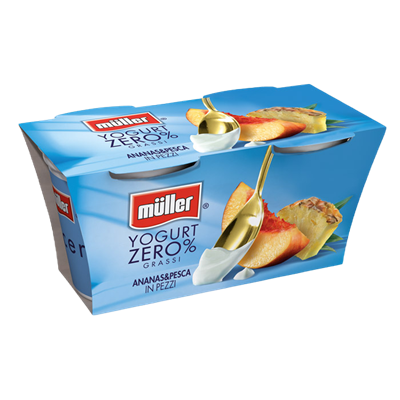 MULLER YOG. 2X125g ANANAS & PESCA ZERO %