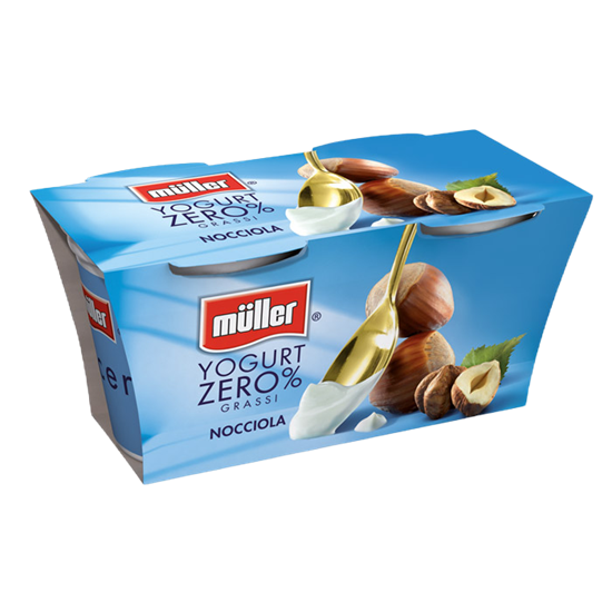 MULLER JOGHURT 2X125g HASSELNUSS NULL %