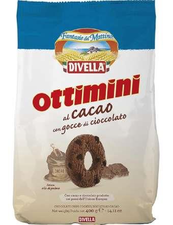 DIVELLA BISCOTTI OTTIMINI AL CACAO 400g