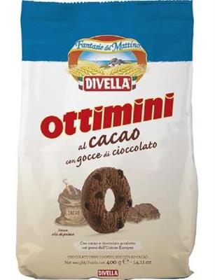 DIVELLA BISCOTTI OTTIMINI AL CACAO 400g