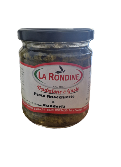 LA RONDINE PESTO FINOCCHIETTO E MANDORLA 212g