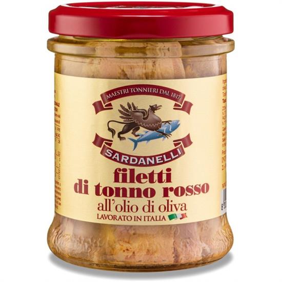 SARDANELLI FILETTI DI TONNO ROSSO IN OLIO DI OLIVA 200g