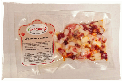 LA RONDINE PANCETTA A CUBETTI SOTTOVUOTO 90g