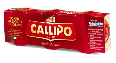 CALLIPO TONNO ALL'OLIO D'OLIVA g70x3