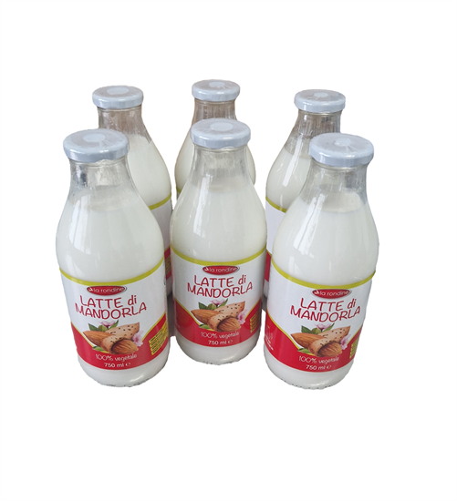 LA RONDINE LATTE DI MANDORLA CASSA DA 6x 750ml PURA MANDORLA