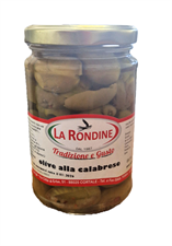 LA RONDINE OLIVE VERDI DENOCCIOLATE ALLA CALABRESE VASO 314g