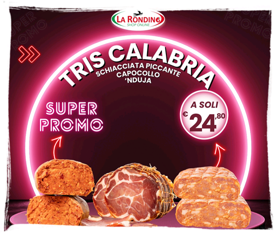 BOX TRIS CALABRIA SUPER PROMO