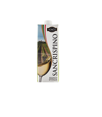 SAN CRISPINO VINO BIANCO D'ITALIA BRICK 1 LT