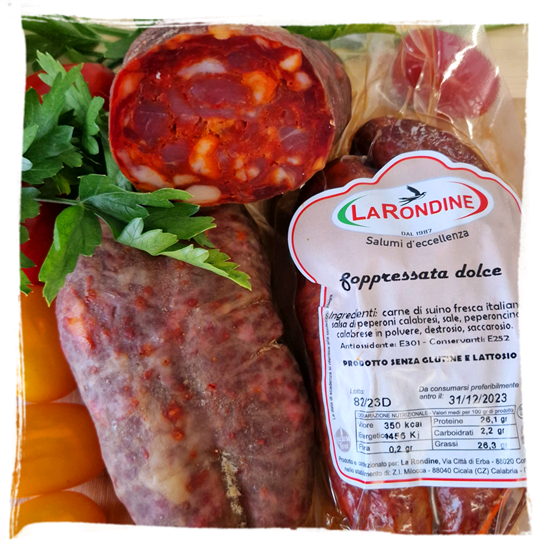 LA RONDINE SOPPRESSATA STAGIONATA DOLCE 300/350g