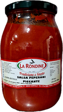 LA RONDINE SALSA DI PEPERONI PICCANTE VASO 1000g