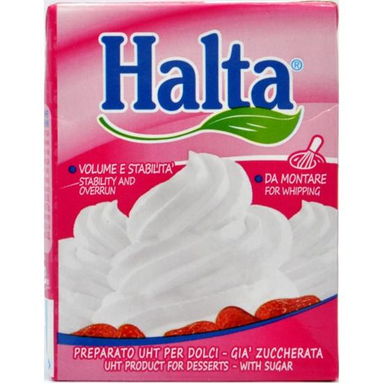 HALTA PANNA UHT DA MONTARE PER DOLCI ZUCCHERATA 200ml