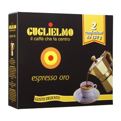 GUGLIELMO CAFFE' ESPRESSO ORO GUSTO DELICATO g250x2 BIPACK