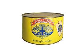 marca scudo gesalzene anchovi 1kg abgetropfte 850g