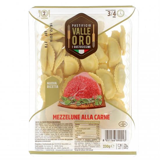 VALLE ORO MEZZALUNA ALLA CARNE 250g